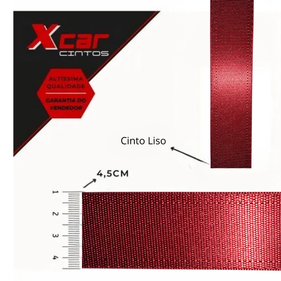 Detalhes da fita vermelha X-CAR
