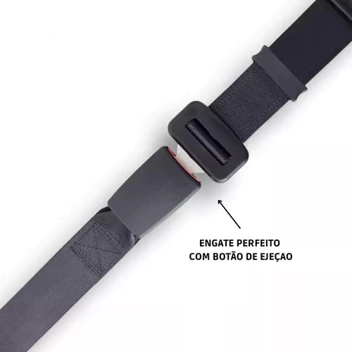 Cinto 3 pontas original detalhe